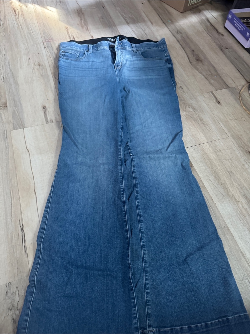 torrid Blue Wide-Leg Flare Jeans